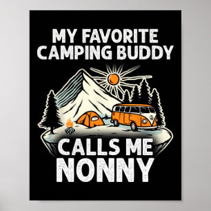 Affiche Nonny Campeur Mes Copains de Camping M'appellent N
