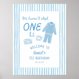 Affiche N'ont pas dormi d'un poil Pyjama 1er Anniversaire