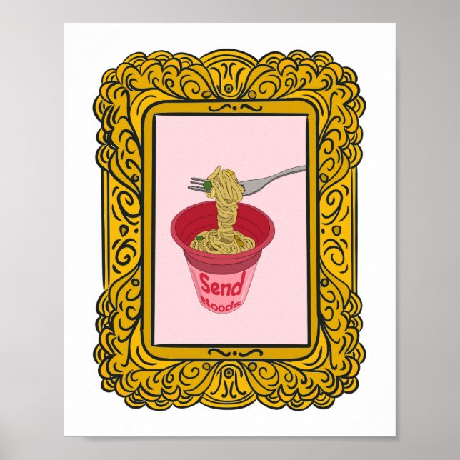 Affiche Noodle, envoie des noods drôles (Devant)
