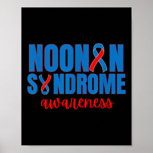 Affiche Noonan Syndrome Sensibilisation Ruban Design Famil