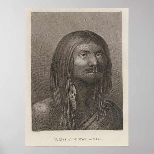 Affiche Nootka Man, Colombie-Britannique (Devant)