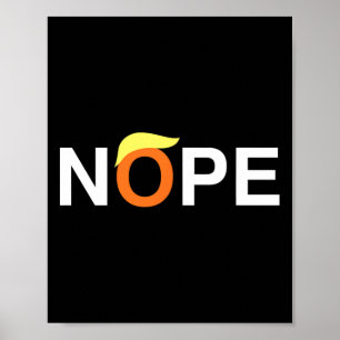 Affiche Nope Funny Anti-Trump