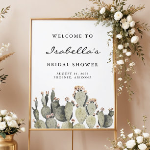 Affiche Norah - Bohemian Prickly Pear Cactus Bridal Shower