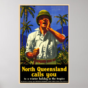 Affiche Nord du Queensland Appel Vintage