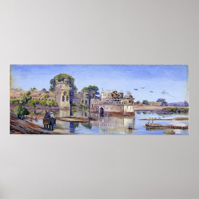 Affiche Nord - Le Palais de Padmini dans le fort, Inde (Devant)