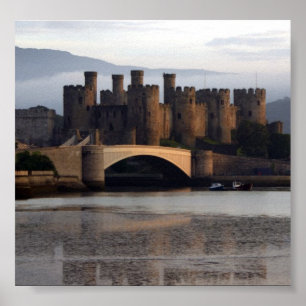Affiche Nord Pays de Galles de château de Conwy
