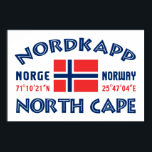 Affiche NORDKAPP Norvège<br><div class="desc">Voir mon magasin pour plus d'articles avec ce design.</div>