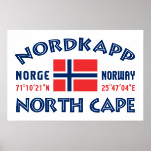 Affiche NORDKAPP Norvège