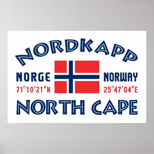 Affiche NORDKAPP Norvège (Devant)