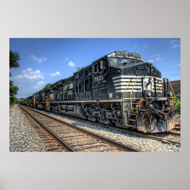 Affiche Norfolk Southern en HDR. (Devant)