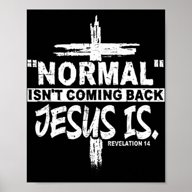 Affiche Normal ne revient pas mais Jésus est Apocalypse 1 (Devant)