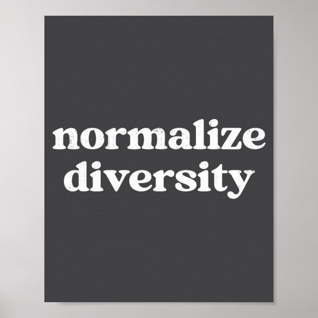 Affiche Normaliser la diversité  (Devant)