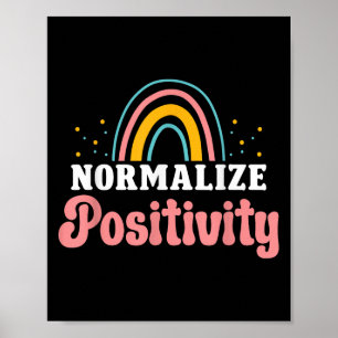 Affiche Normaliser la sensibilité Arc-en-ciel Citation drô