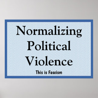 Affiche Normaliser la violence politique