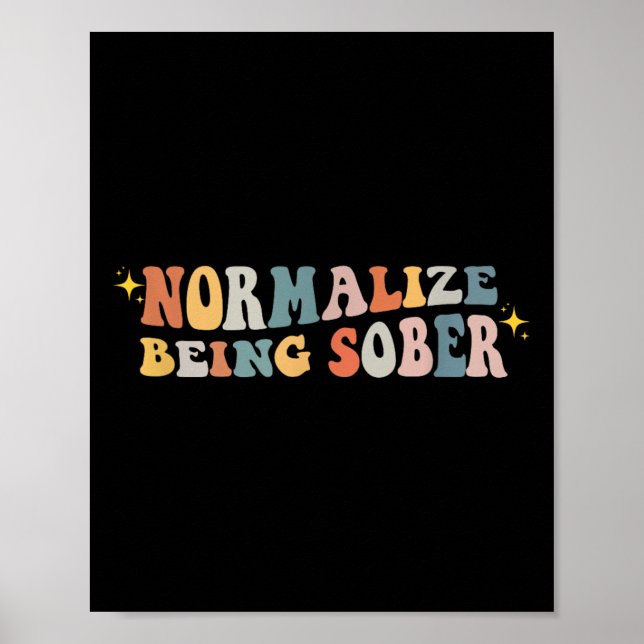 Affiche Normaliser le fait d'être sobre Sobriété Récupérat (Devant)
