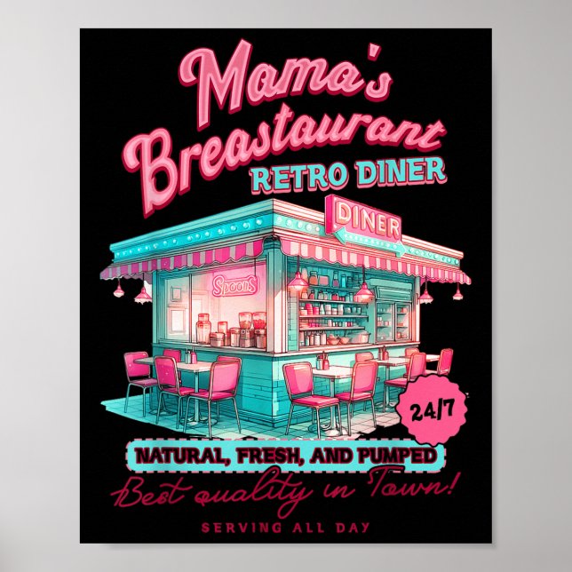 Affiche Normalize Breastfeeding Mom Breastfeed Mama's Brea (Devant)