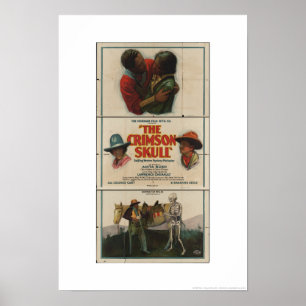 Affiche Norman Fil Co. présente l'affiche crâne Crimson