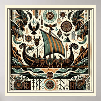 Affiche Norse Vikings : Une saga de la mer Antique