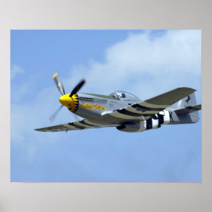 Affiche North American P-51D Mustang, Petit Cheval