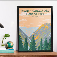 North Cascades National Park Washington Vintage