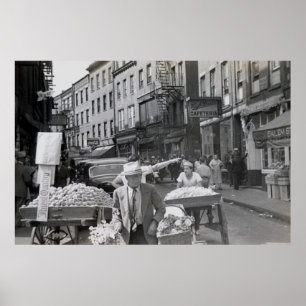 Affiche North End, Boston, 1940