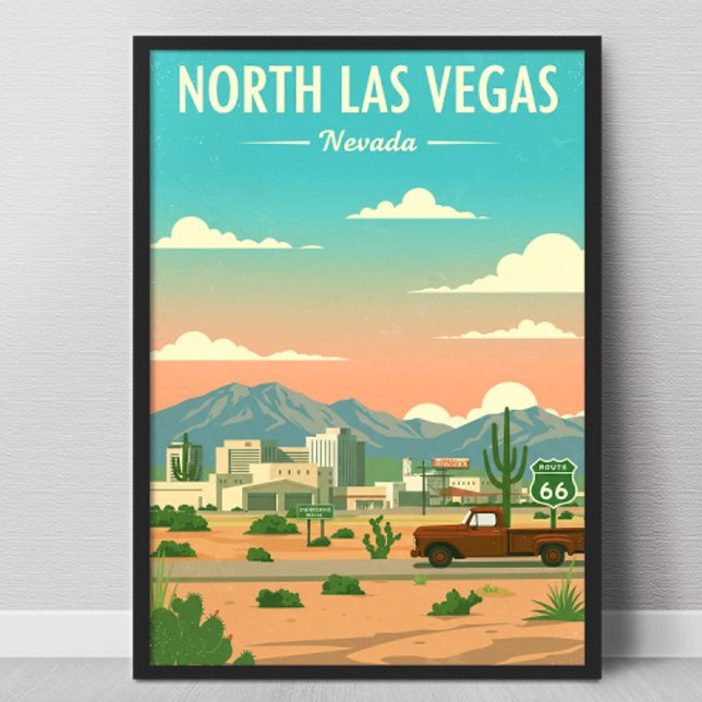Affiche North Las Vegas vintage (Créateur téléchargé)