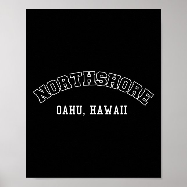 Affiche Northshore Oahu Hawaii (Devant)