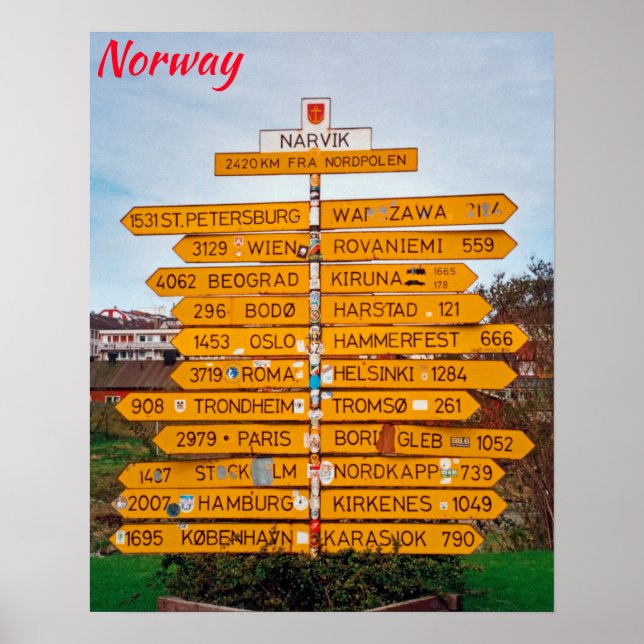 Affiche Norvège (Devant)