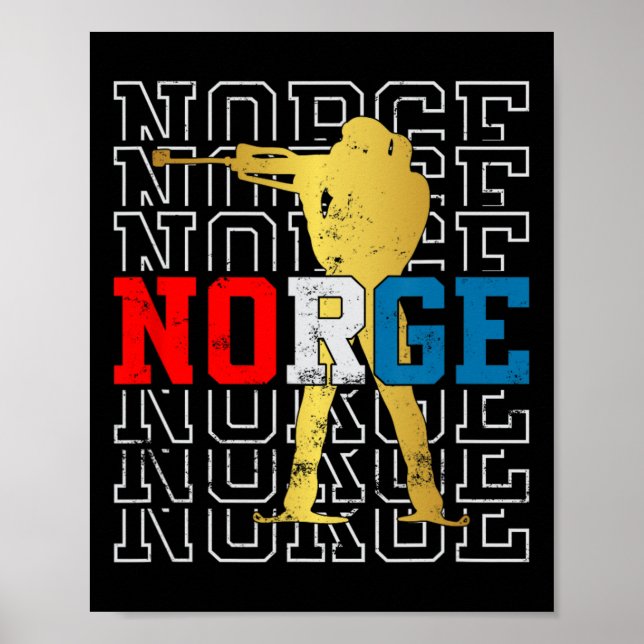 Affiche Norvège Biathlon Norge Original (Devant)