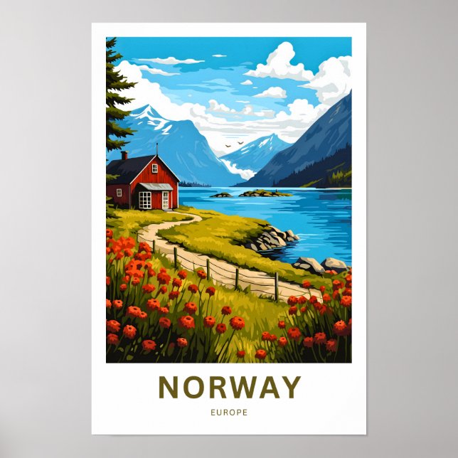 Affiche Norvège - Europe Imprimer (Devant)
