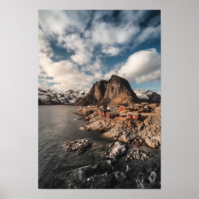 Affiche Norvège Lofoten Islands Hamnoya (Devant)
