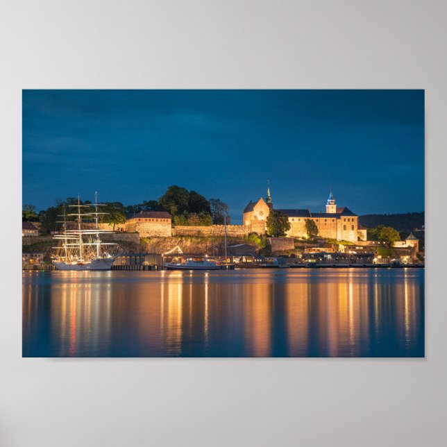 Affiche Norvège Oslo Akershus Forteresse (Devant)