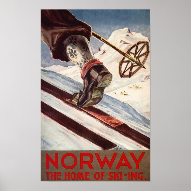 Affiche Norway - The Home of Skiing (Devant)