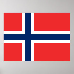 Affiche Norwegian Flag (Norway)
