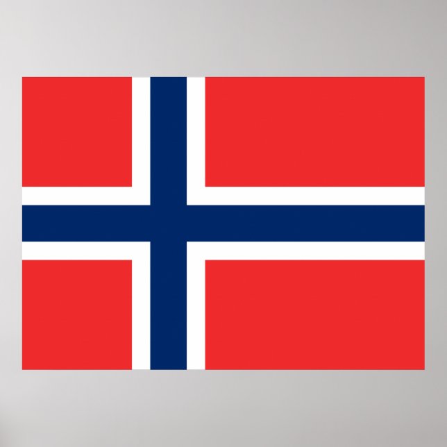 Affiche Norwegian Flag (Norway) (Devant)