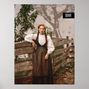 Affiche Norwegian Girl (vers 1900)