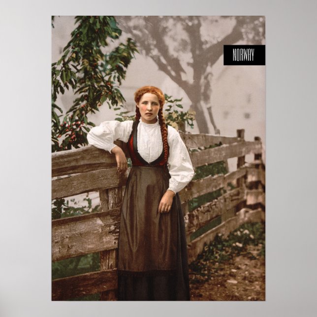 Affiche Norwegian Girl (vers 1900) (Devant)