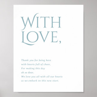 Affiche Norwich Mariage Merci pour assister au panneau