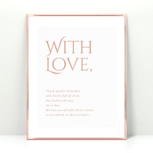 Affiche Norwich Mariage Merci pour assister au panneau