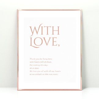 Affiche Norwich Mariage Merci pour assister au panneau