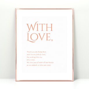 Affiche Norwich Mariage Merci pour assister au panneau