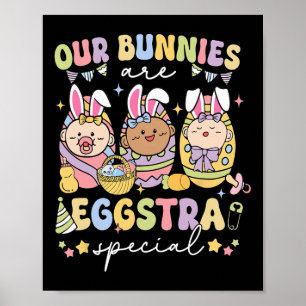 Affiche Nos Bunnies Sont Eggstra Special Labs Livraison Nu