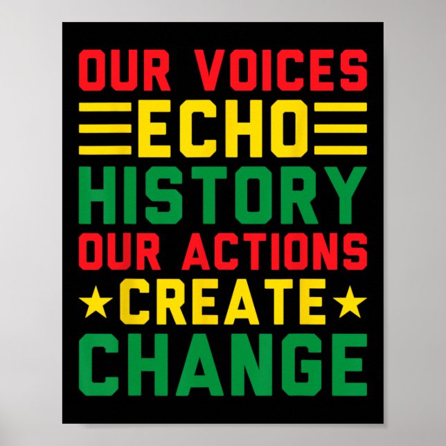 Affiche Nos voix font écho à l'histoire Nos actions Mois d (Devant)