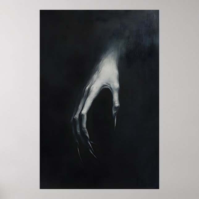 Affiche Nosferatu Dracula Clawed Hand in Darkness, Gothic (Devant)