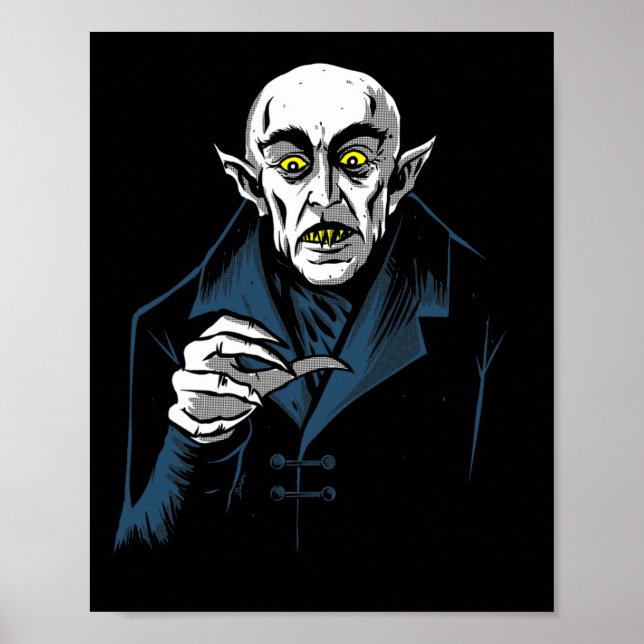 Affiche Nosferatu Halloween Vampire Horreur Dracula (Devant)