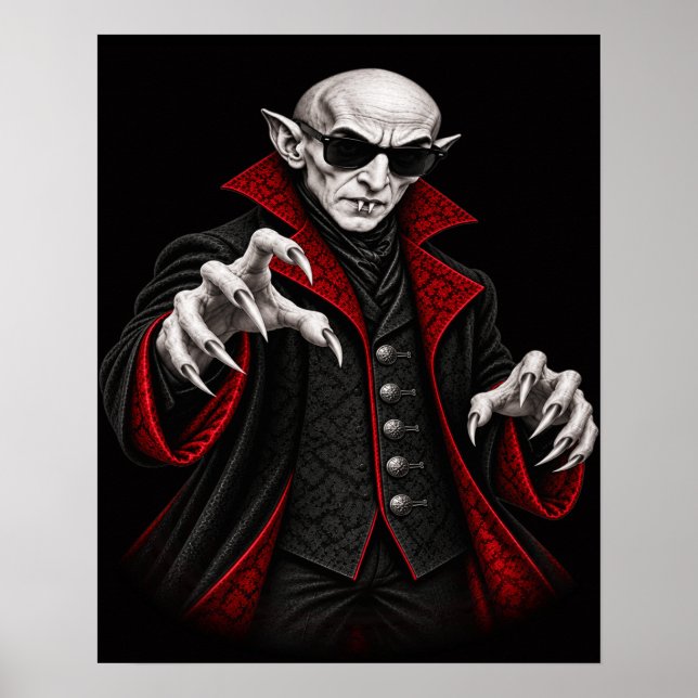 Affiche Nosferatu Vampire Rétro Cool (Devant)
