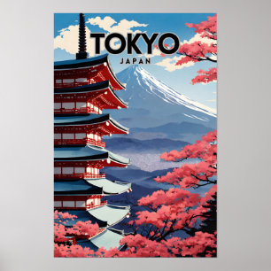 Affiche Nostalgique du Japon de Tokyo