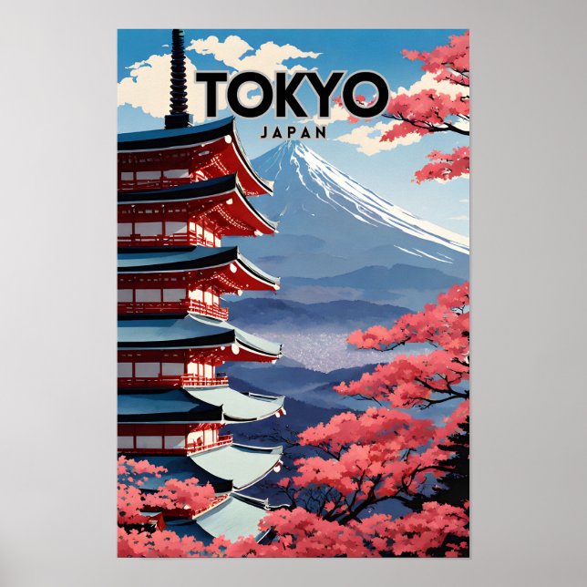 Affiche Nostalgique du Japon de Tokyo (Devant)