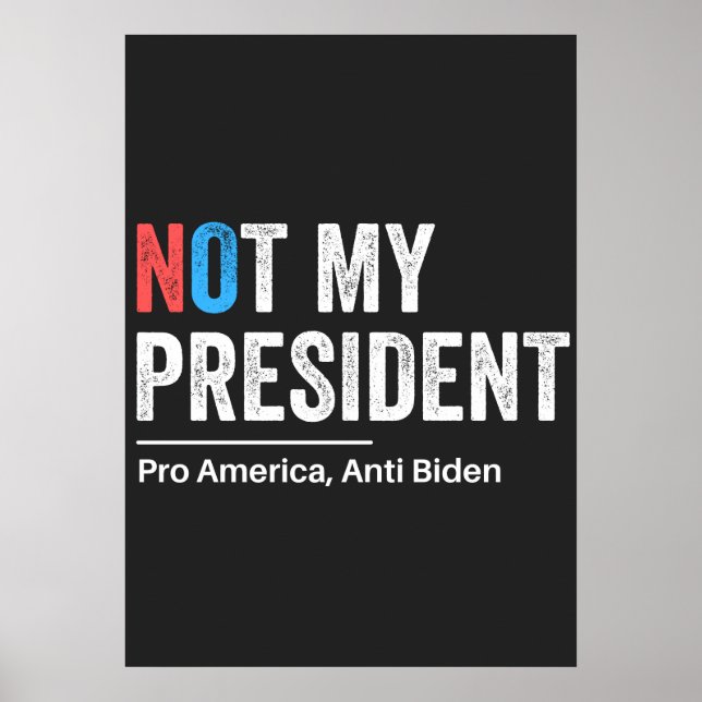 Affiche Not My President (Devant)