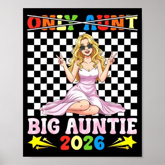 Affiche Not Only Aunt I Am Big Auntie In 2026 Cute Girl Fa (Devant)